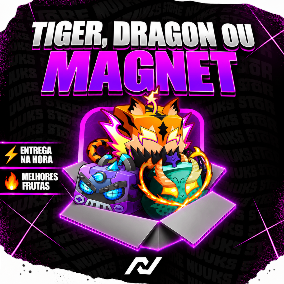 🐯🐉🧲 TIGER ou DRAGON ou MAGNETIC NO INVENTÁRIO 🔥