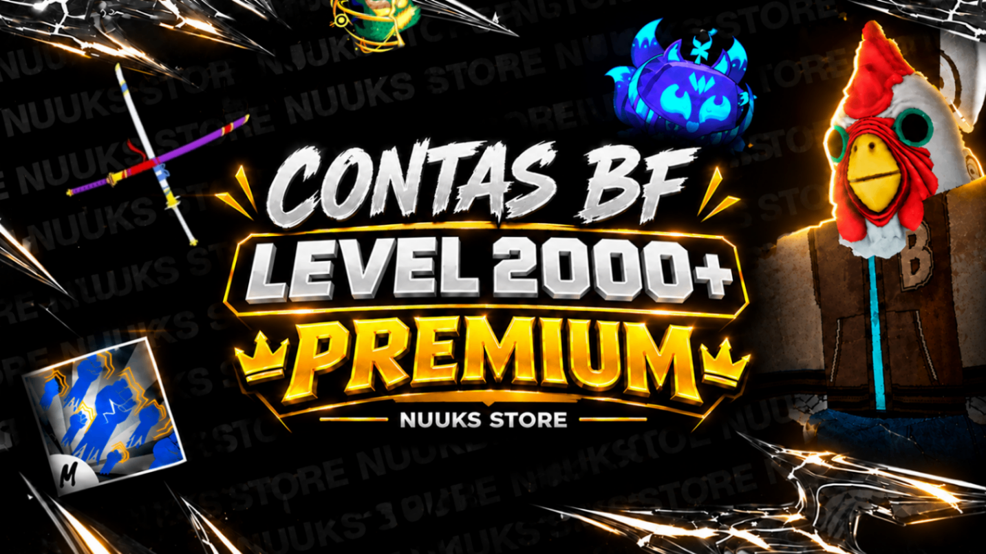 (🔥NOVO)  LVL+2000 + c/PREMIUMS + ITEMS/FRUTAS ✨