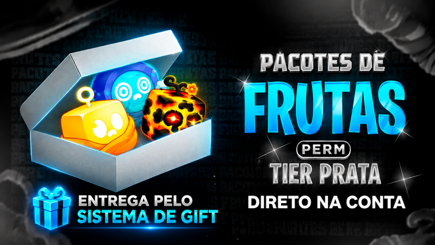 (🔥NOVO) Pacote Frutas Permanentes Prata 📦