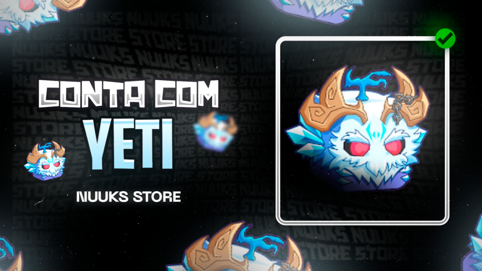 LVL RANDOM + YETI NO INVENTÁRIO