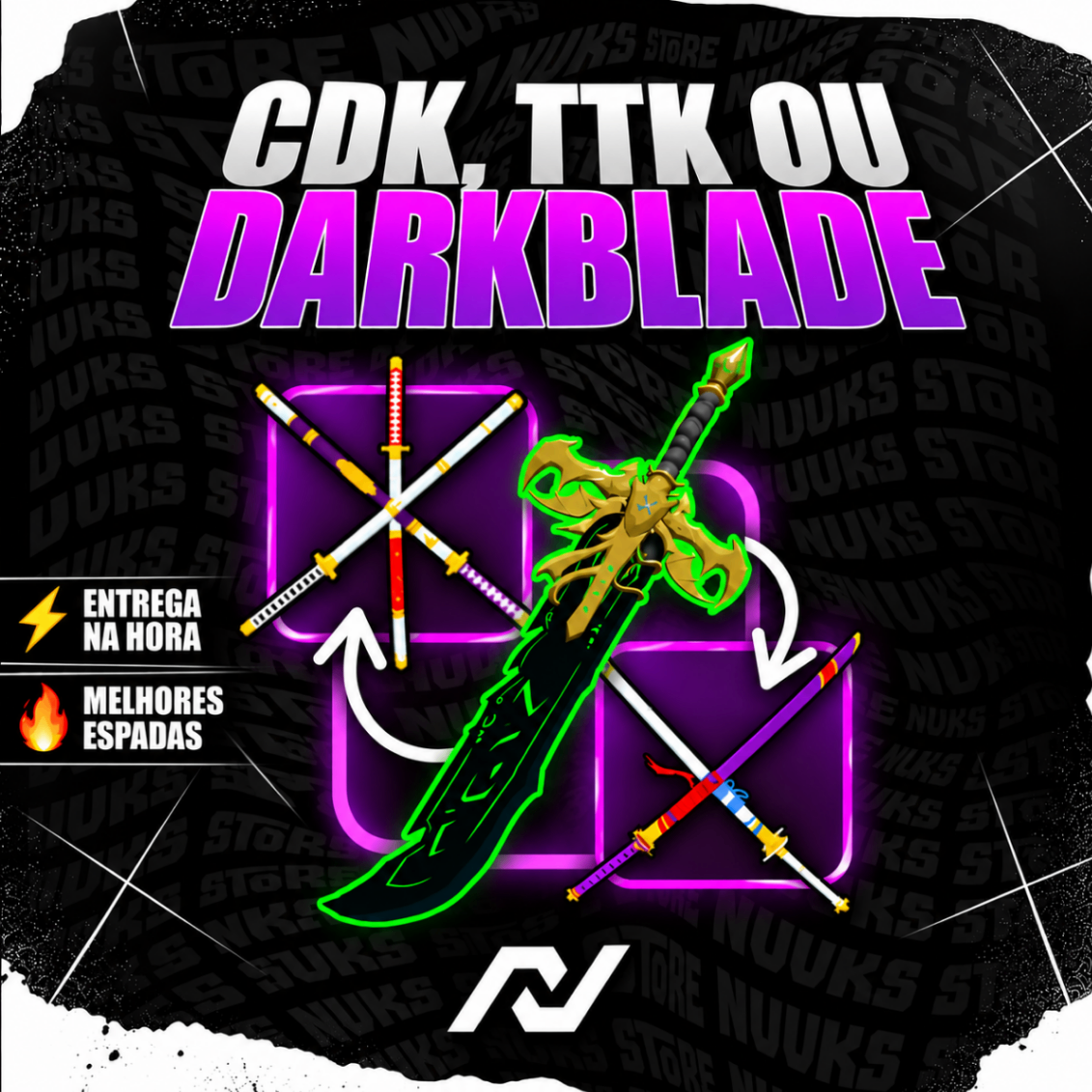 ⚔️ CDK/ TTK/ DARK BLADE NO INVENTÁRIO🔥