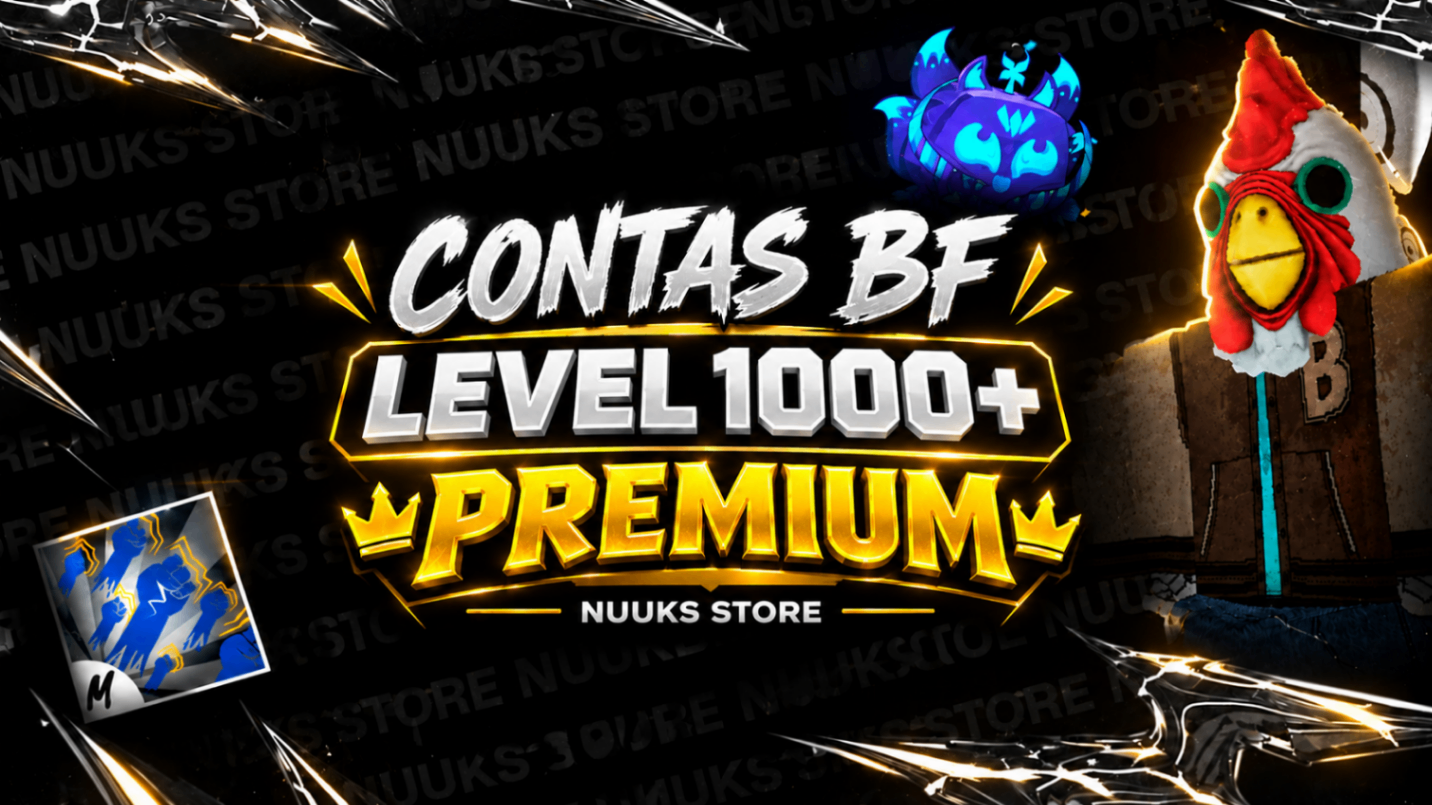(🔥NOVO)  LVL+1000 + PREMIUMS + ITEMS/FRUTAS ✨