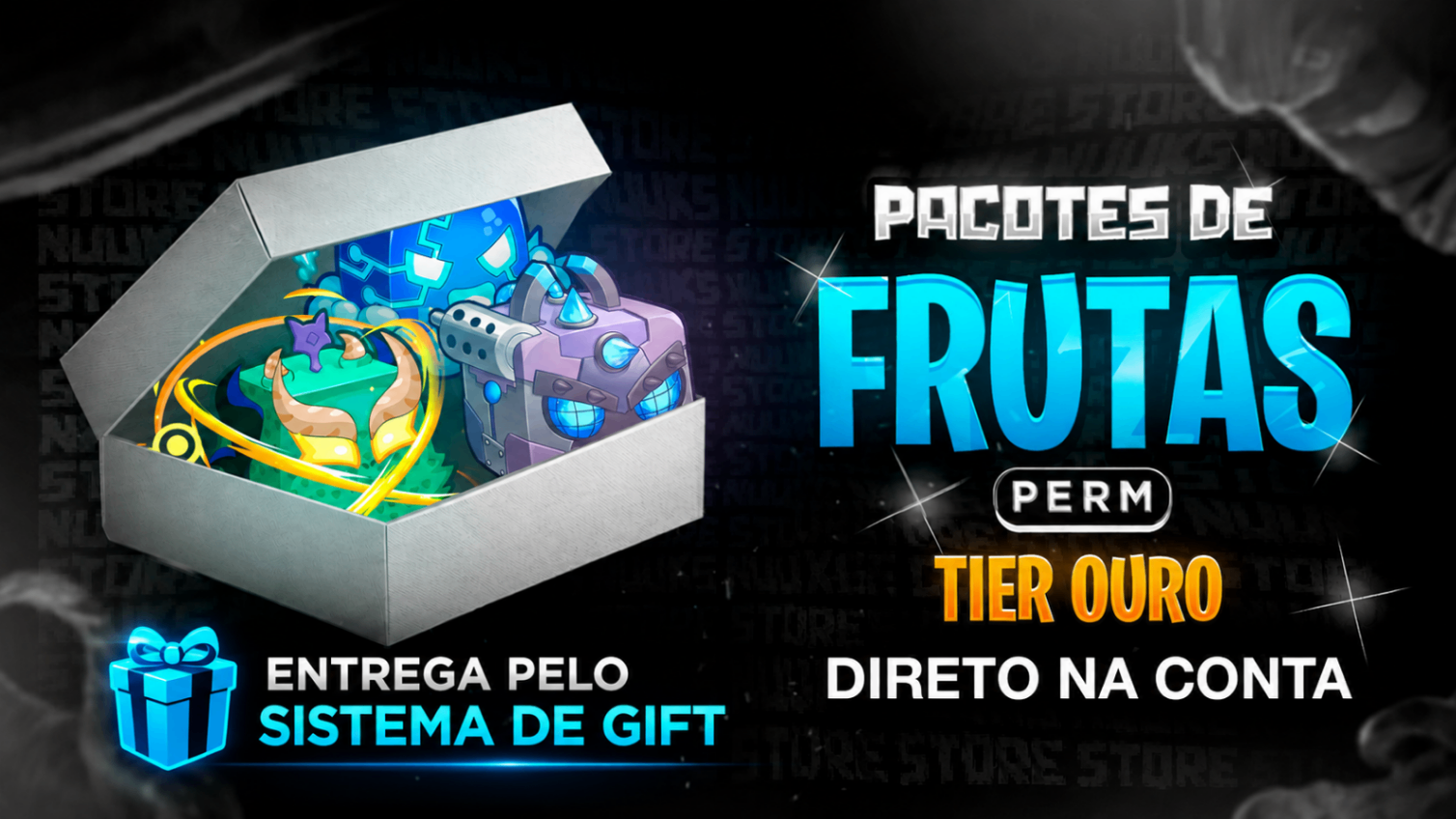 (🔥NOVO) Pacote Frutas Permanentes Ouro 📦
