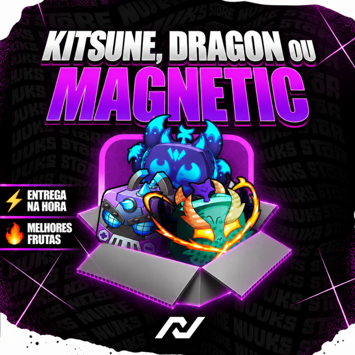 🦊🐉🧲 KITSUNE/ DRAGON/ MAGNETIC NO INVENTÁRIO🔥