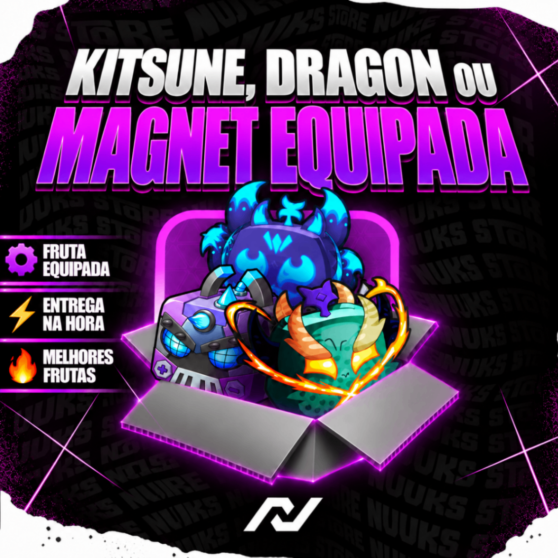 🦊🐉🧲 KITSUNE/ DRAGON OU MAGNETIC EQUIPADA🔥