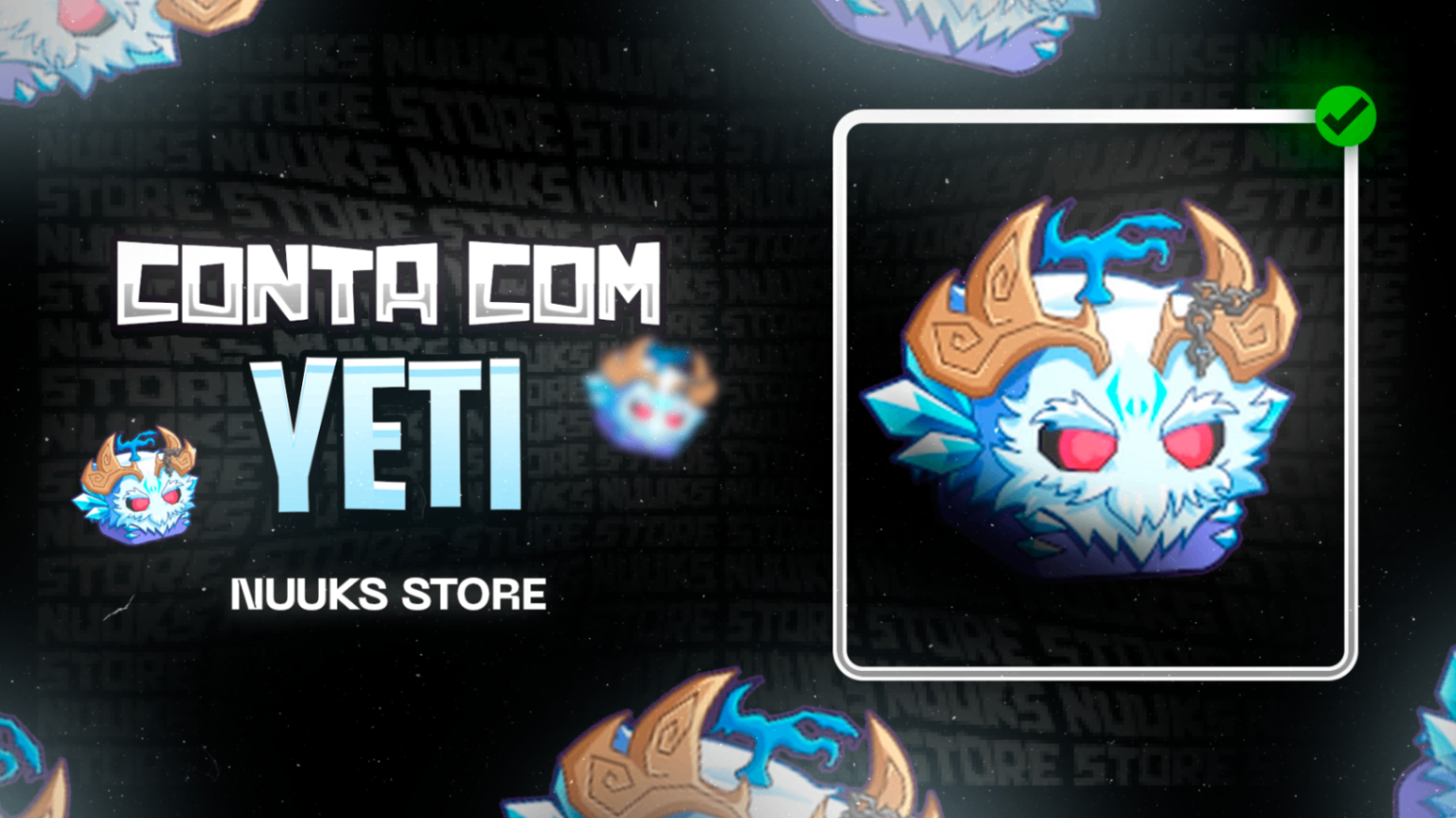 LVL RANDOM + YETI NO INVENTÁRIO
