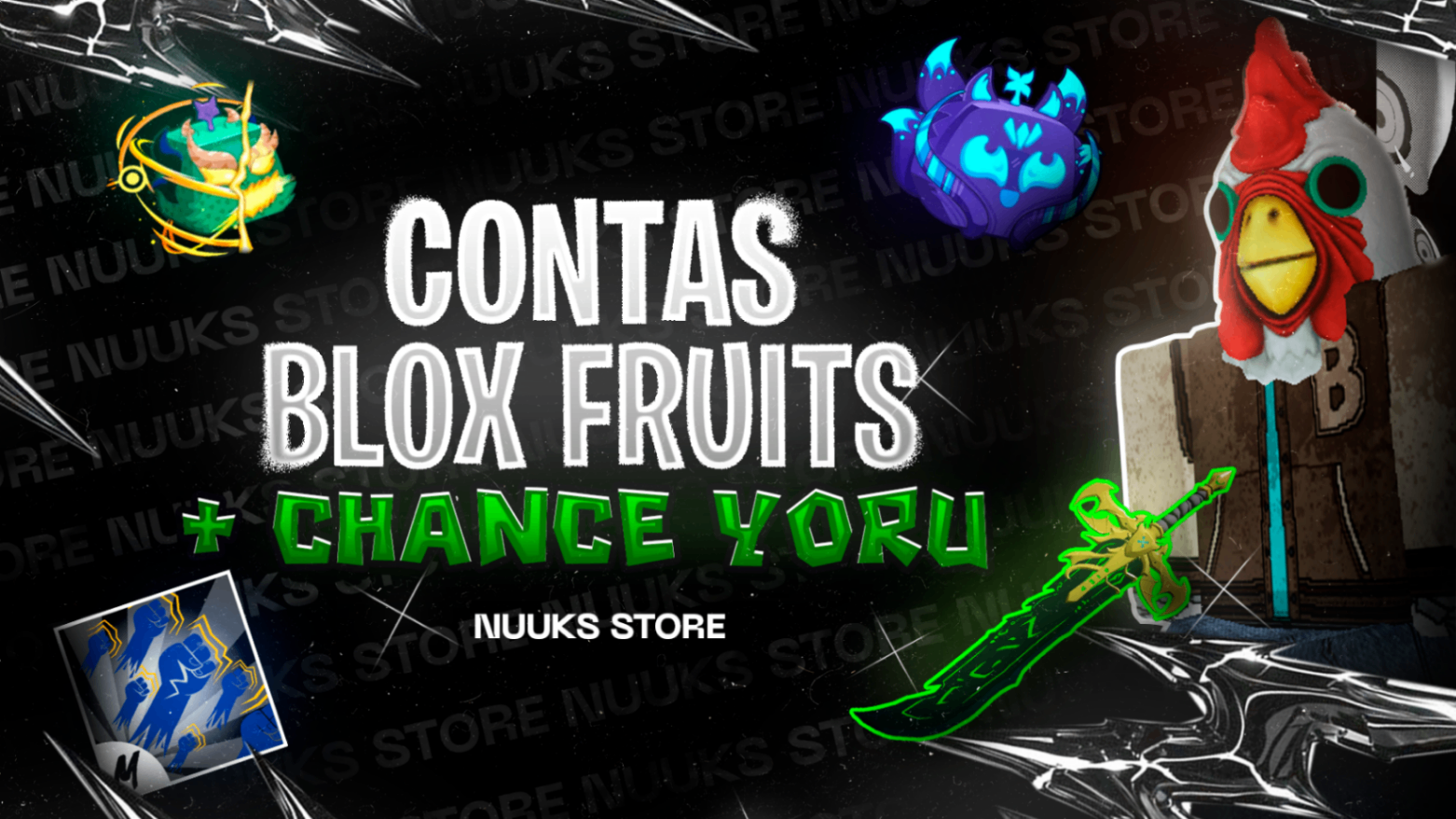 LVL1000 + CHANCE YORU + 1 MÍTICA EXTRA + RANDOM ITEMS